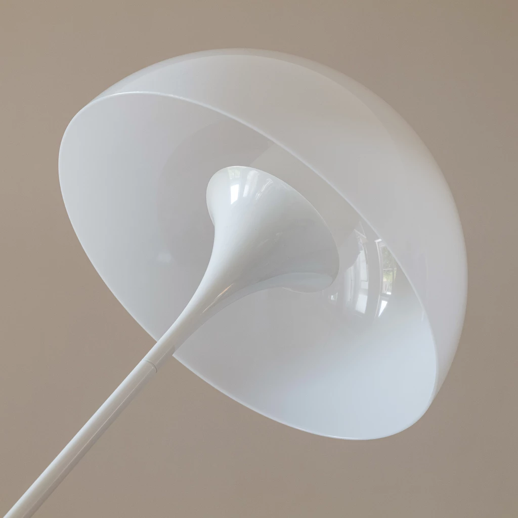 Louis Poulsen Stehlampe Panthella Acryl Opalweiß