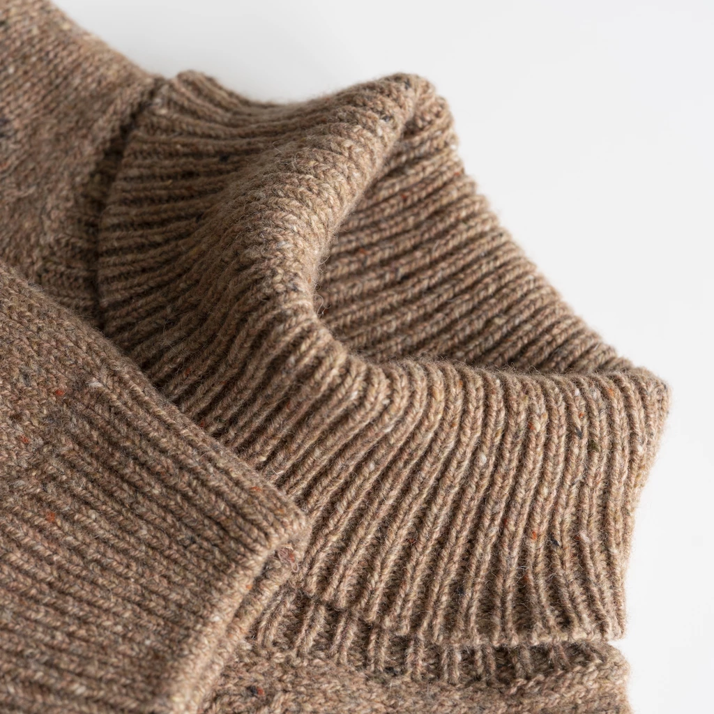 Irischer Rollkragenpullover Gr. XL