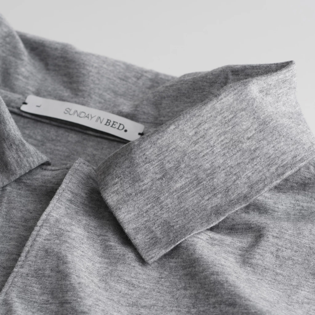 Sunday in Bed X Torquato Pyjamashirt Morris Grau M