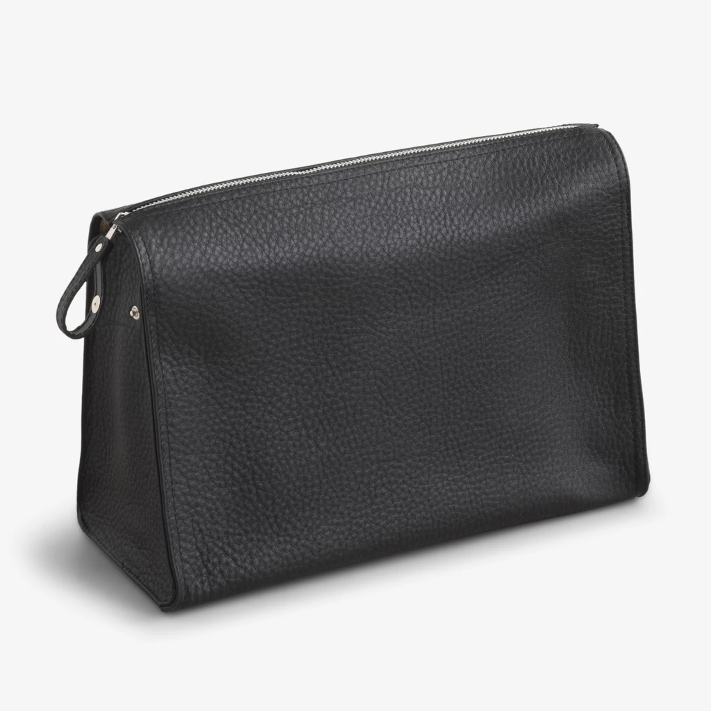 Hammann Kulturtasche Kalbsleder Schwarz