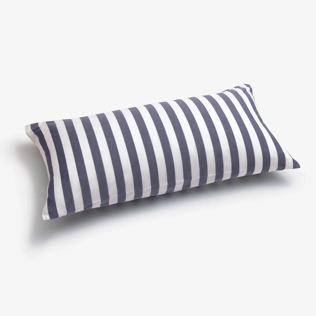 Kissenbezug Liselund Blockstreifen Marine 40 x 80 cm