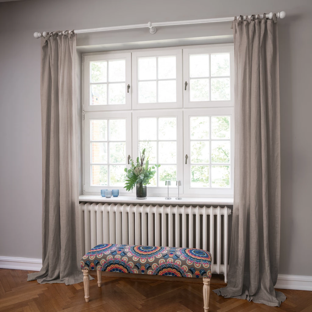 Leinenvorhang Transparent Natur 140 x 240 cm