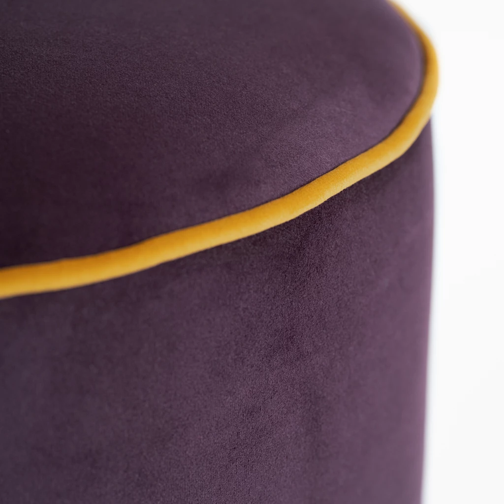 Samtpouf Audrey Lila / Gelb