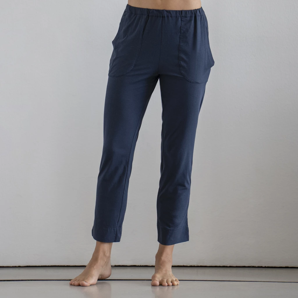 Sunday in Bed X Torquato Pyjamahose Pure Weiß/Midnight S