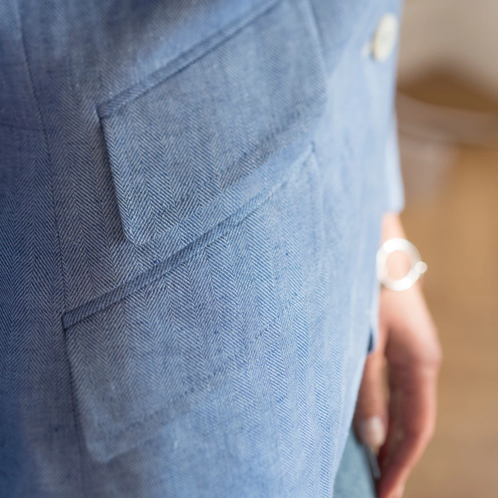 Risby & Leckonfield Blazer Hamptons Hellblau Gr. 40