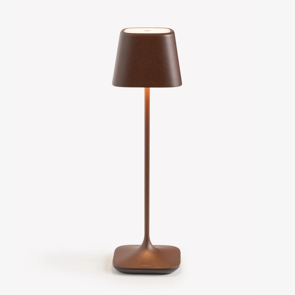 Tischlampe Quadrone Rost 36 cm