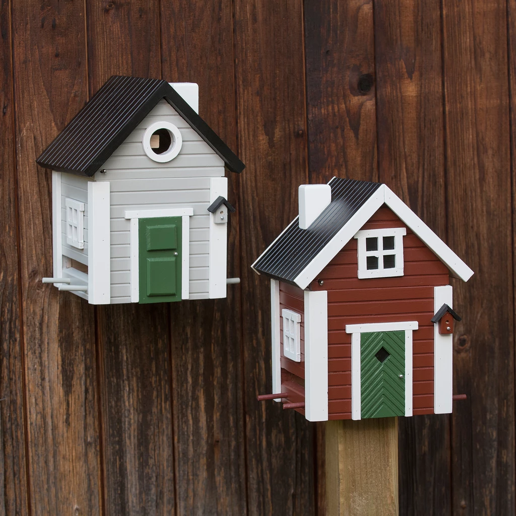Vogelhäuschen Graues Haus
