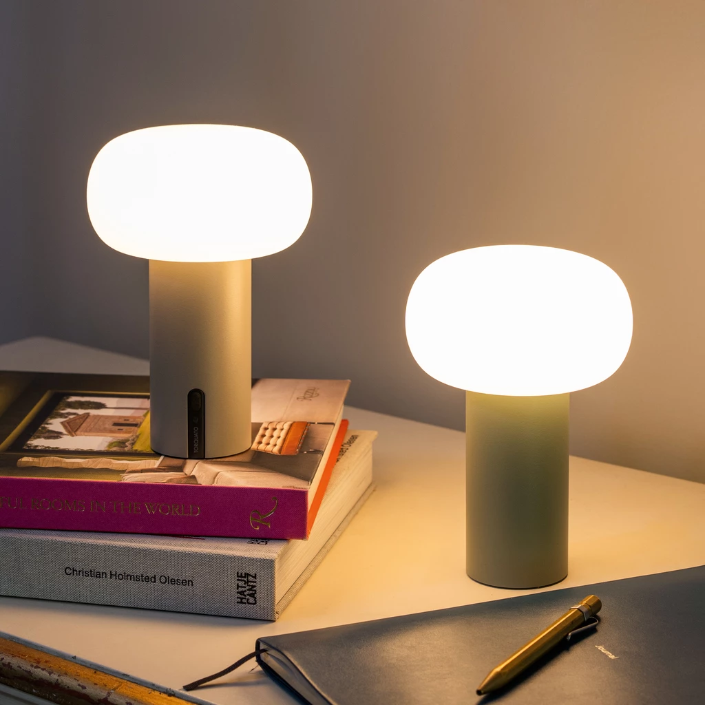 Tischlampe Nomad Felsgrau