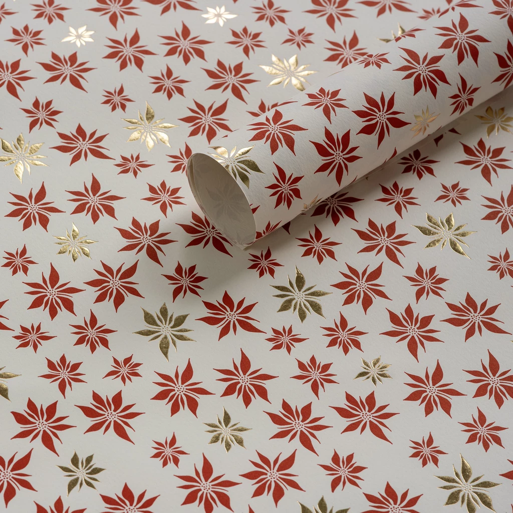 Florentiner Papier Poinsettia 50 x 70 cm