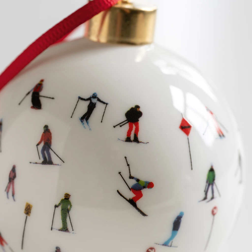Bone China Christbaumanhänger Marker