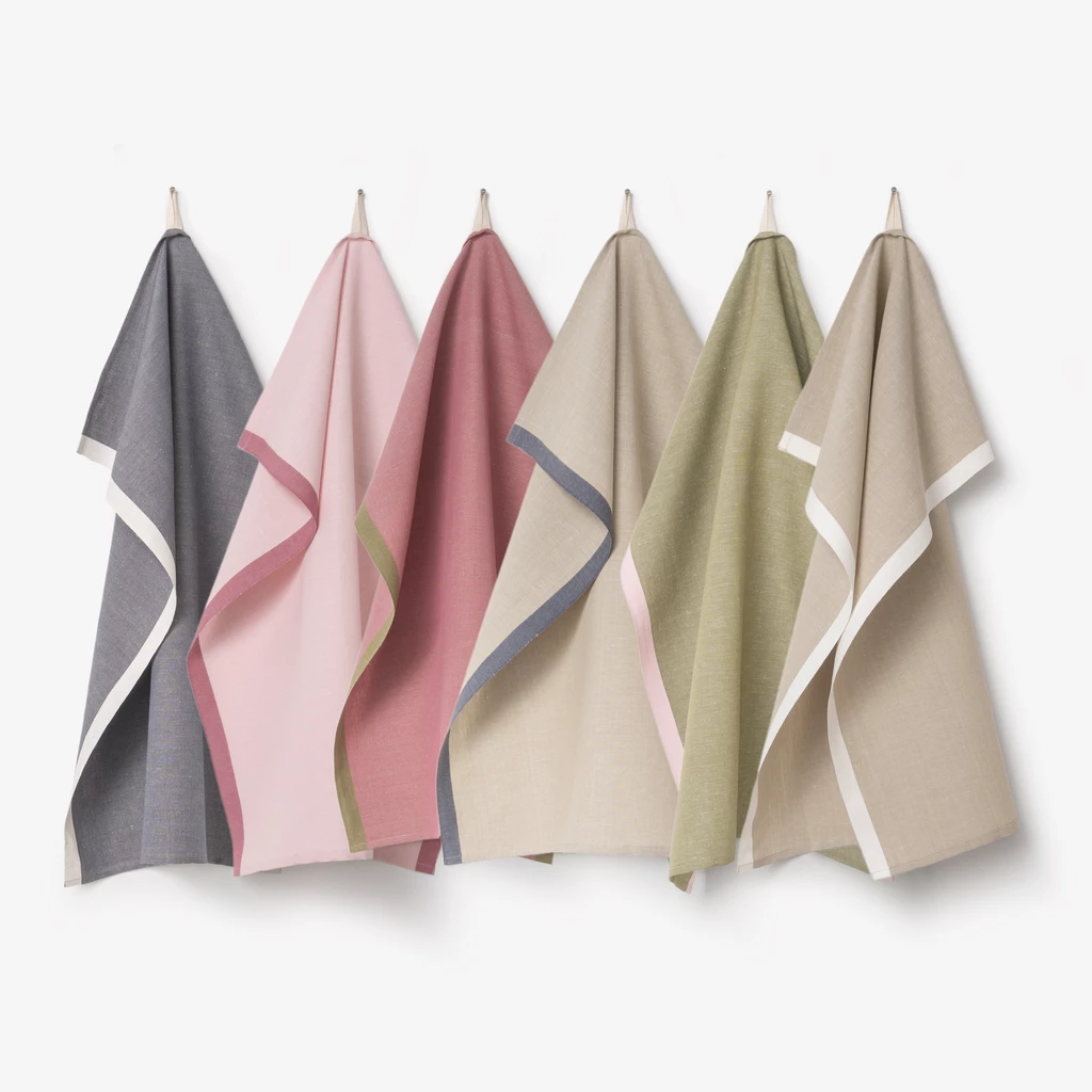 Geschirrtuch Two-Tone Grün/Pink