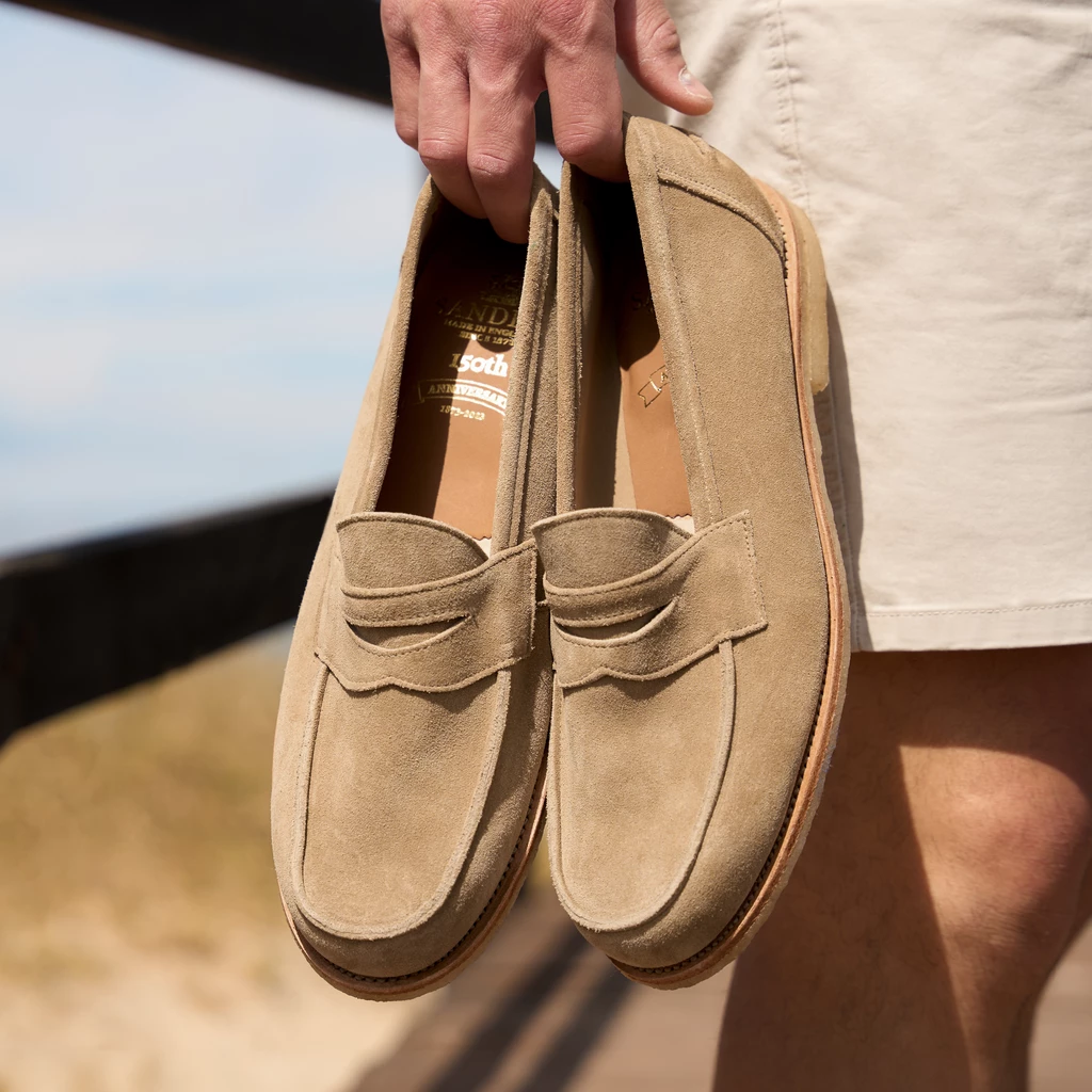 Sanders & Sanders Wildleder-Loafer Gr. 10 (45)