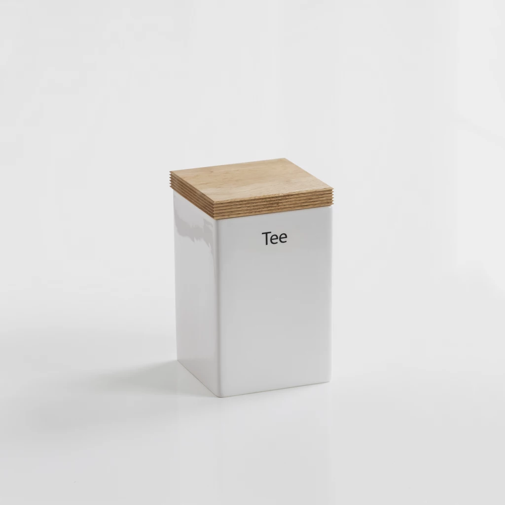 Tee-Vorratsdose mit Holzdeckel