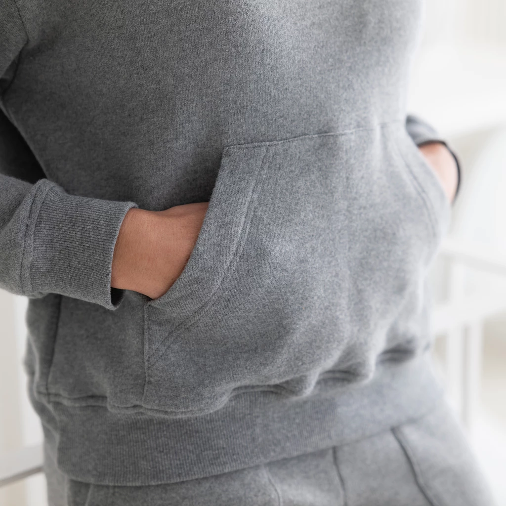 Sunday in Bed X Torquato Hoodie Wanda Grau Melange S