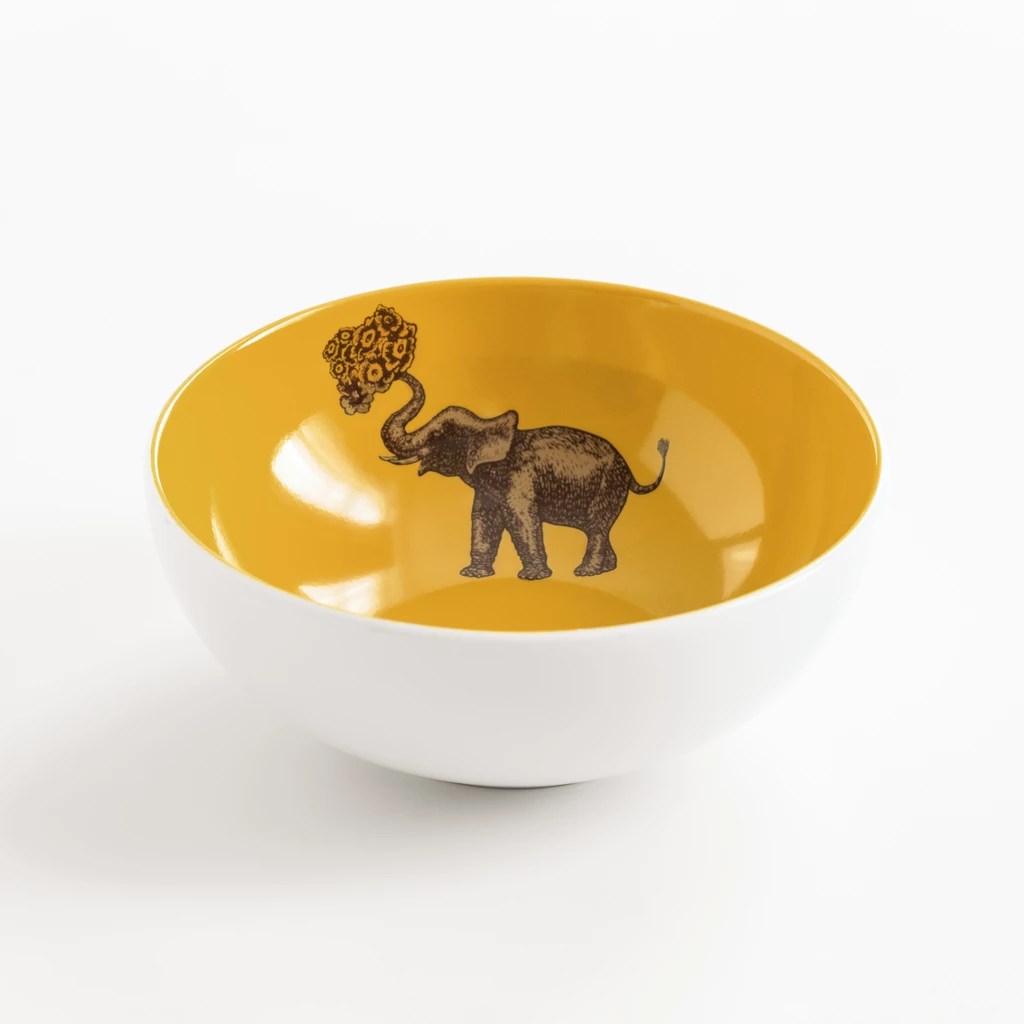 Müslischale Somerset Elefant auf goldgelbem Grund