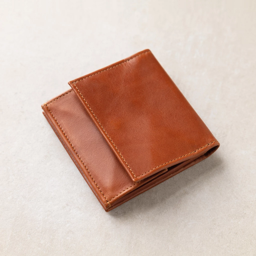 Balfour & Poole Portmonnaie Wiener Schachtel Sattelbraun