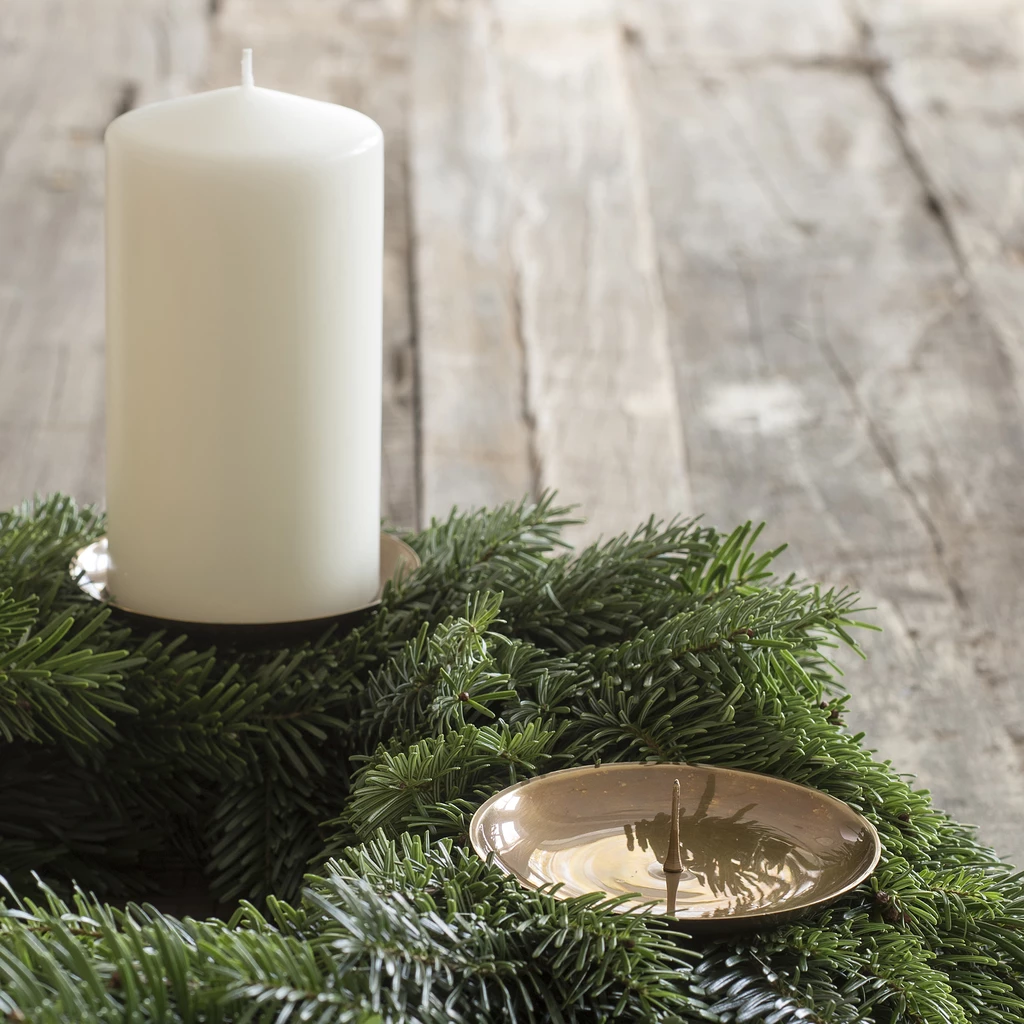 4 Messingkerzenhalter für Adventskranz Groß