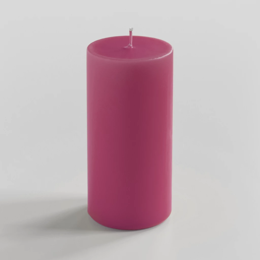 Ester & Erik Stumpenkerze 15 cm  Ø 7 cm Pink