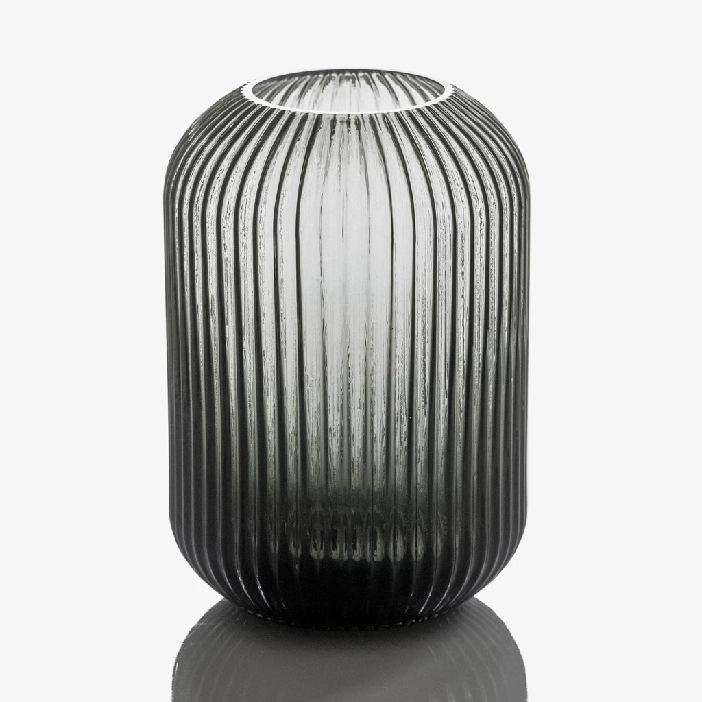 Vase Pallone 22,5 cm Rauchgrau
