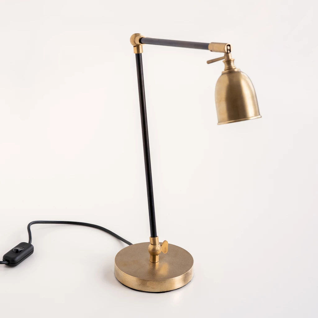 Casadisagne Tischlampe Zwolle Schwarz / Messing