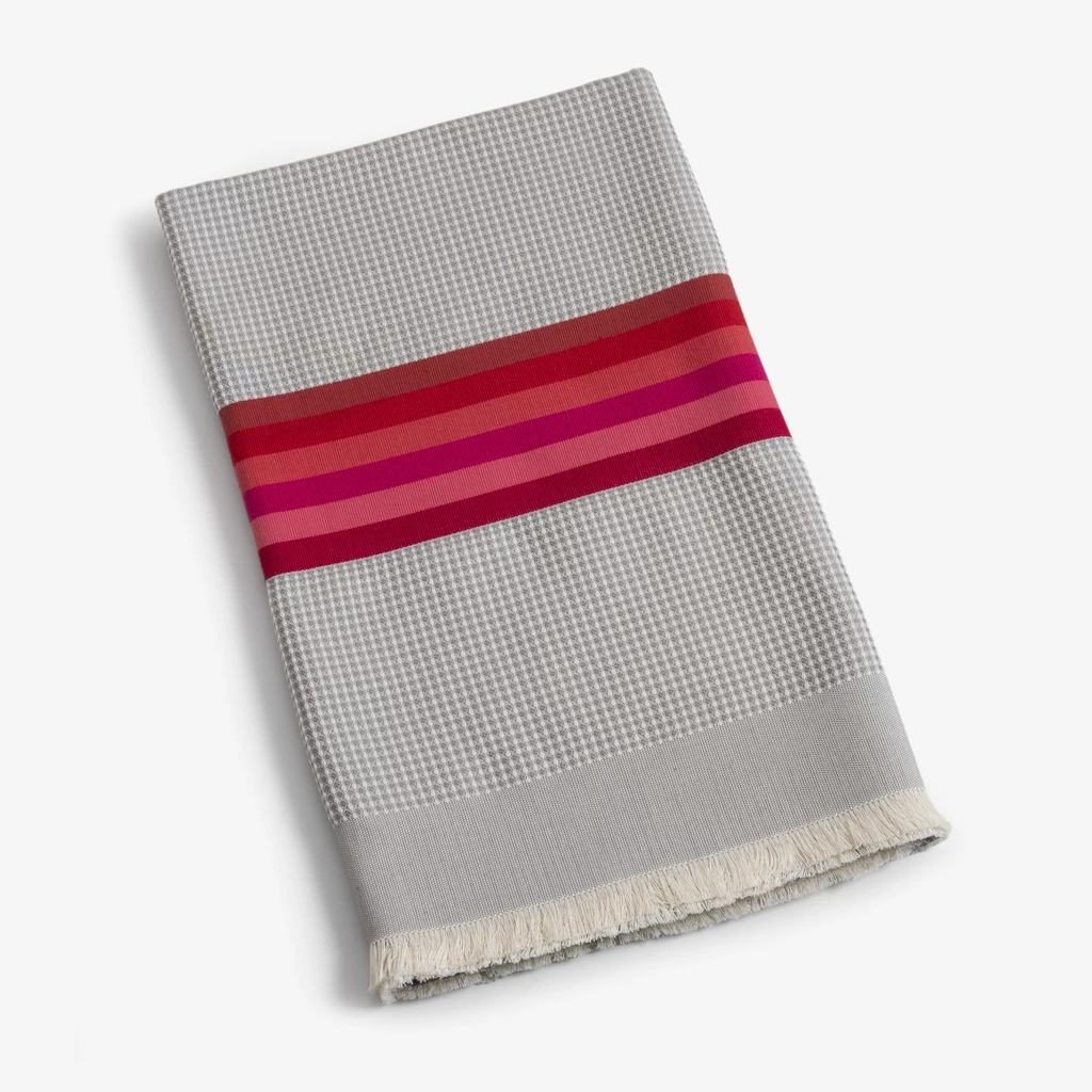 Tissage de Luz Strandtuch Gris Rose