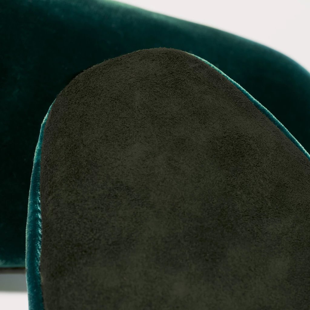 Hoomie Samtslipper Château Damen Green Gr. 41