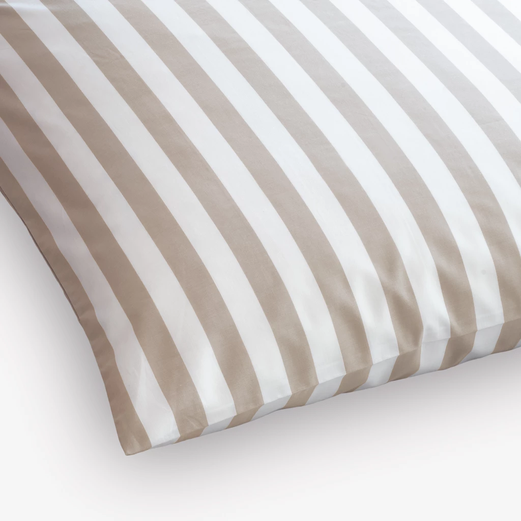 Kissenbezug Liselund Blockstreifen Beige 40 x 80 cm