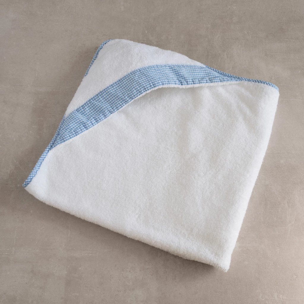 Rhomtuft X Torquato: Badetücher mit Kapuze 70x70 cm Hellblau