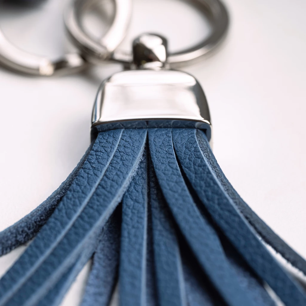 Tussor Schlüsselanhänger Tassel Cognac