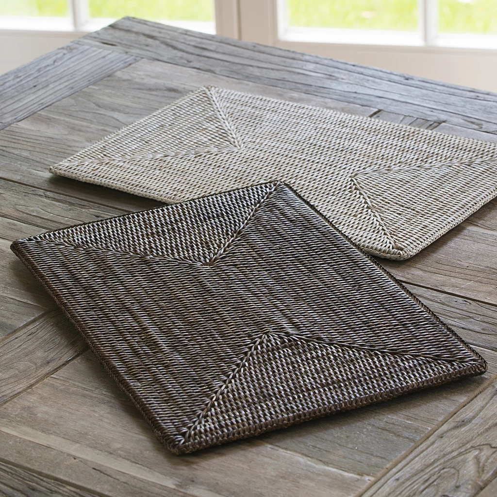 Tischset Rattan Hell