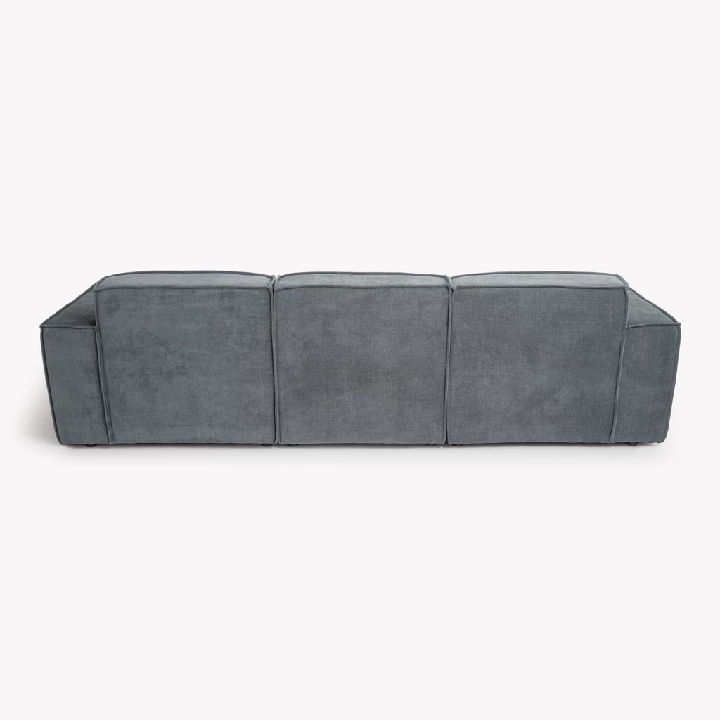 Modulares Sofa Estrade 4-Sitzer Kieselgrau