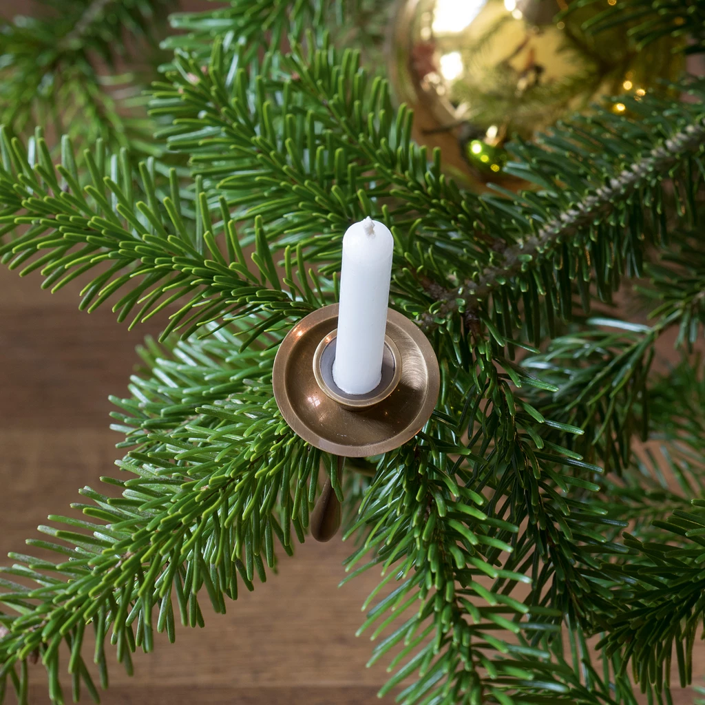 5 Christbaum Kerzenhalter Stehaufmännchen