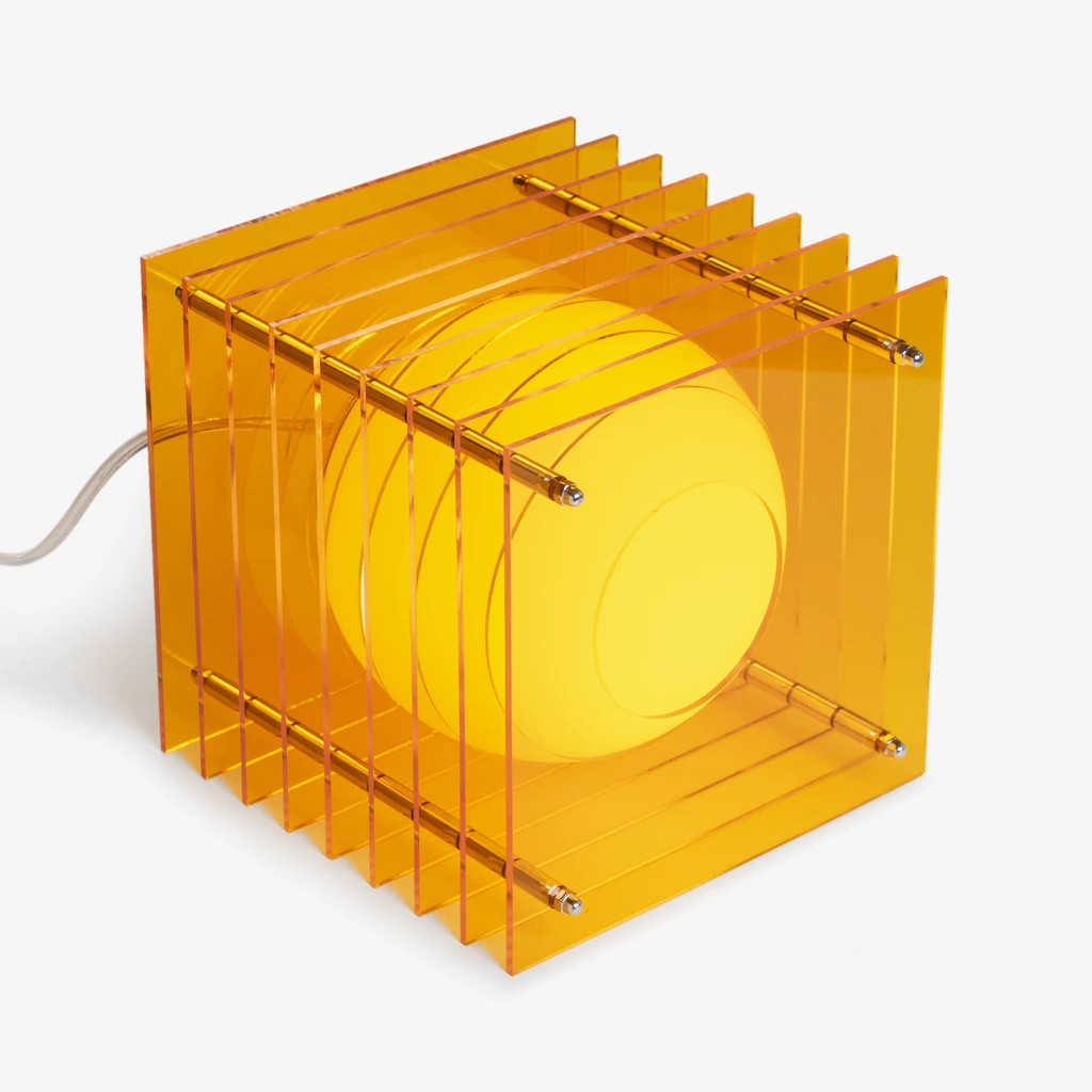 Tischlampe Lop Small Square Orange