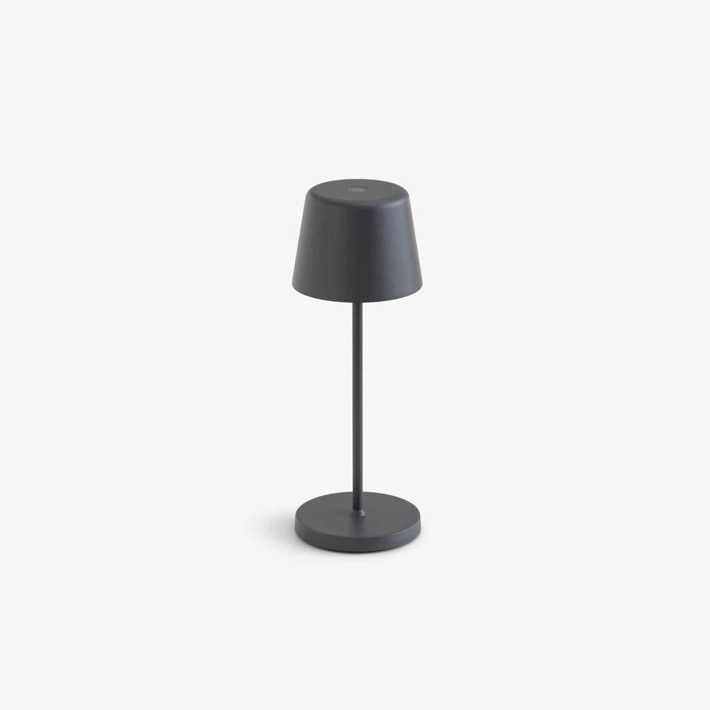 Tischlampe Ferrone Dunkelgrau 21 cm