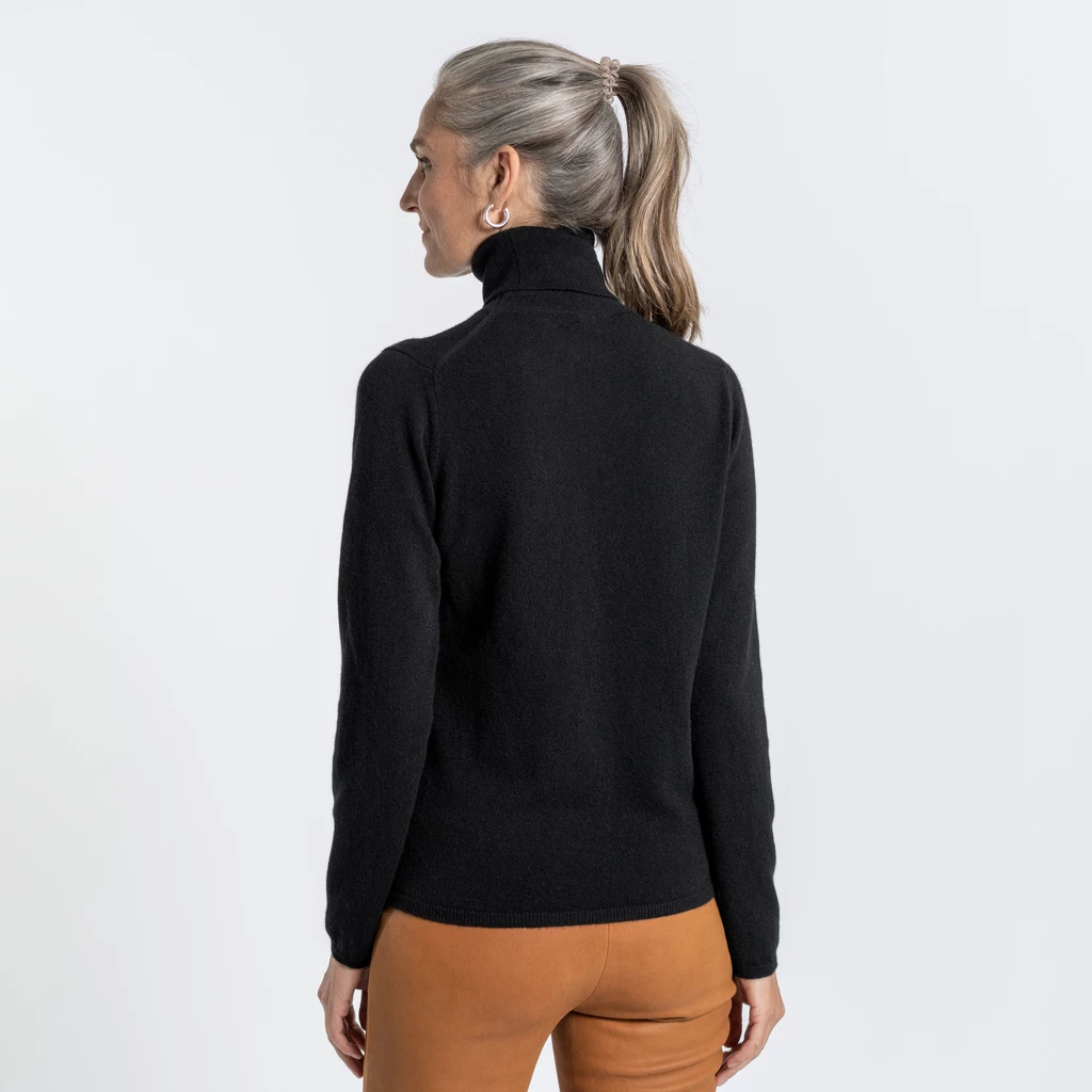 William Lockie X Torquato Rollkragen Kaschmir Black L