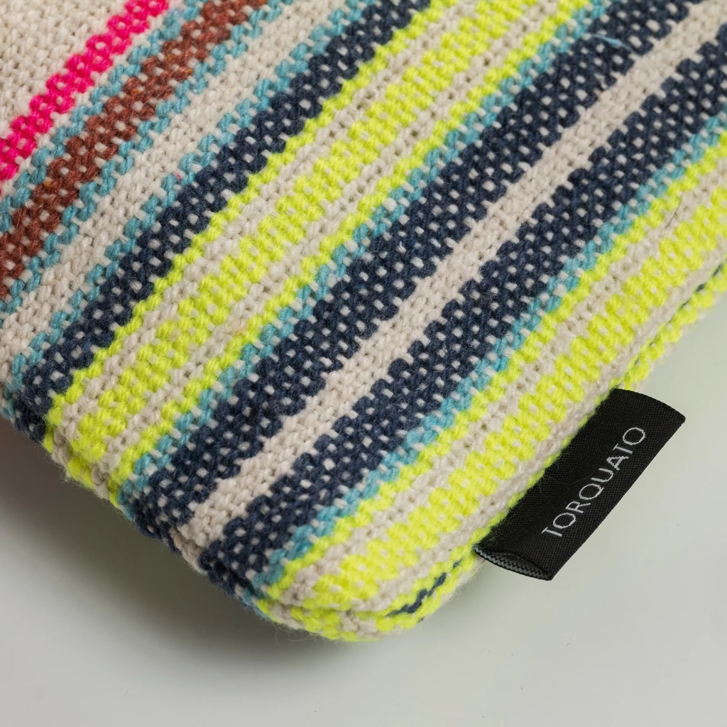Pouch Color Stripes Beige