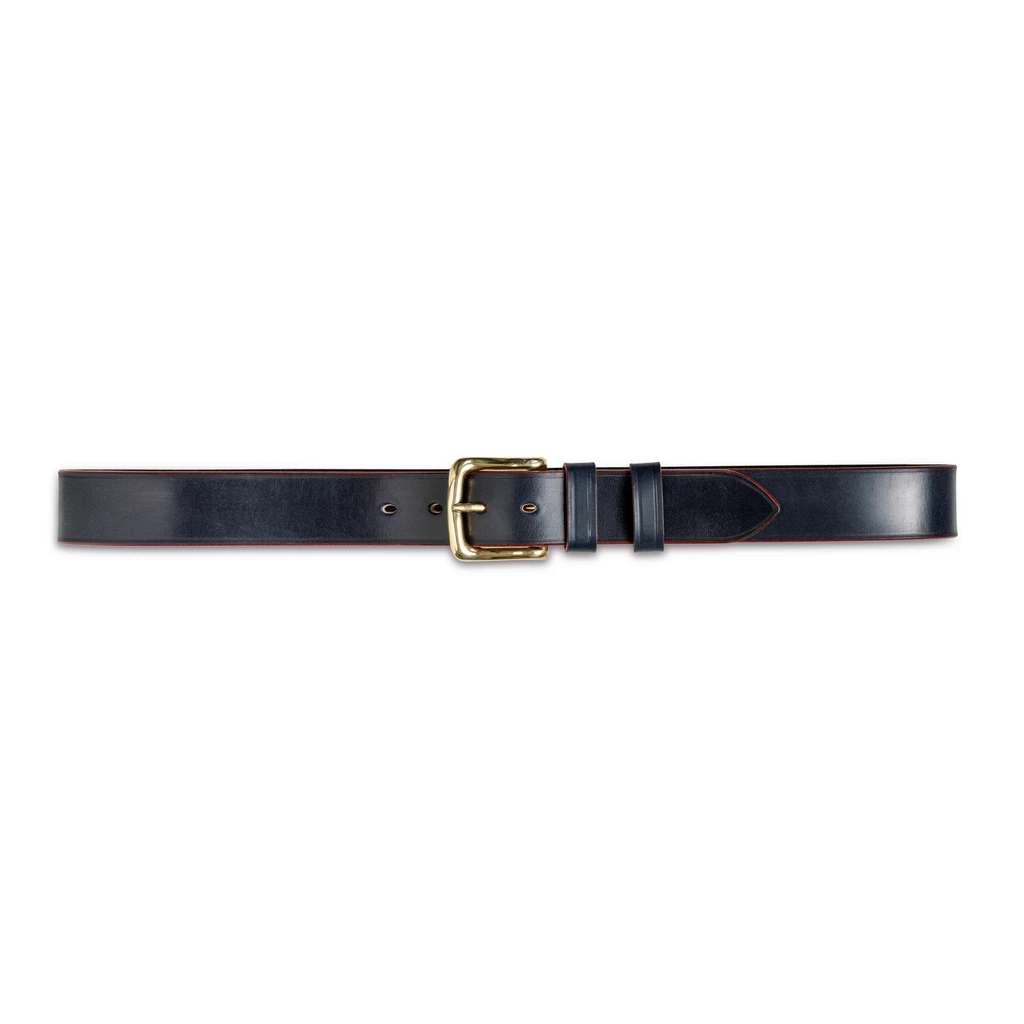 Broadway Gürtel Messingschnalle Navy 90