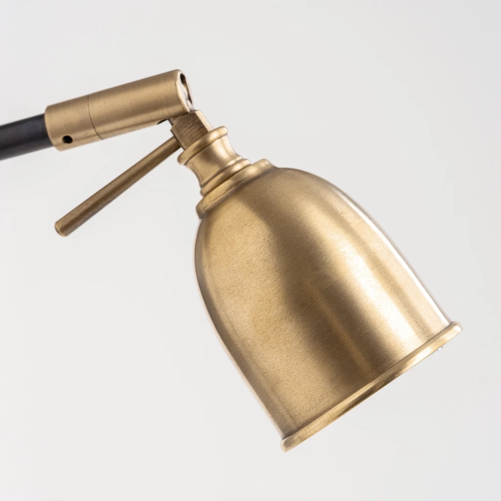 Casadisagne Tischlampe Zwolle Schwarz / Messing