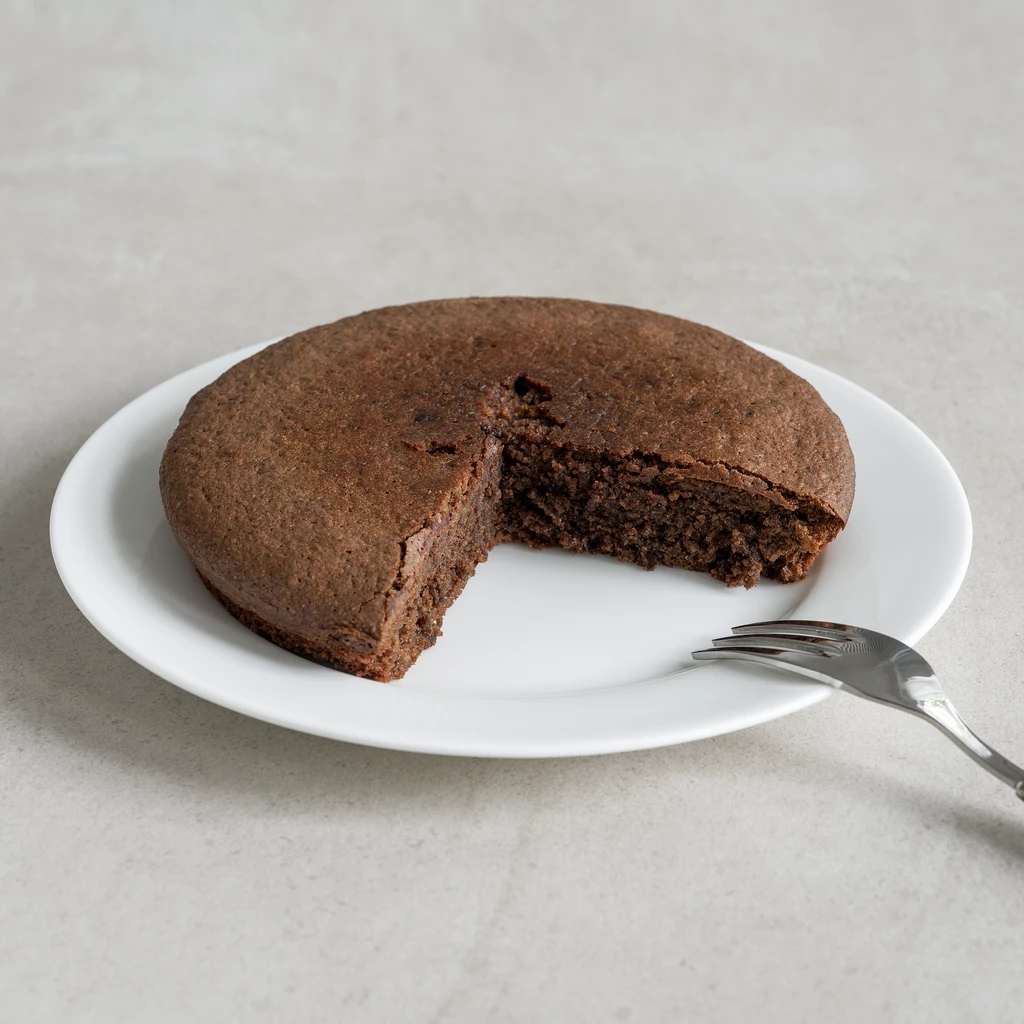 Mandelkuchen mit Kakao und Vanilleextrakt
