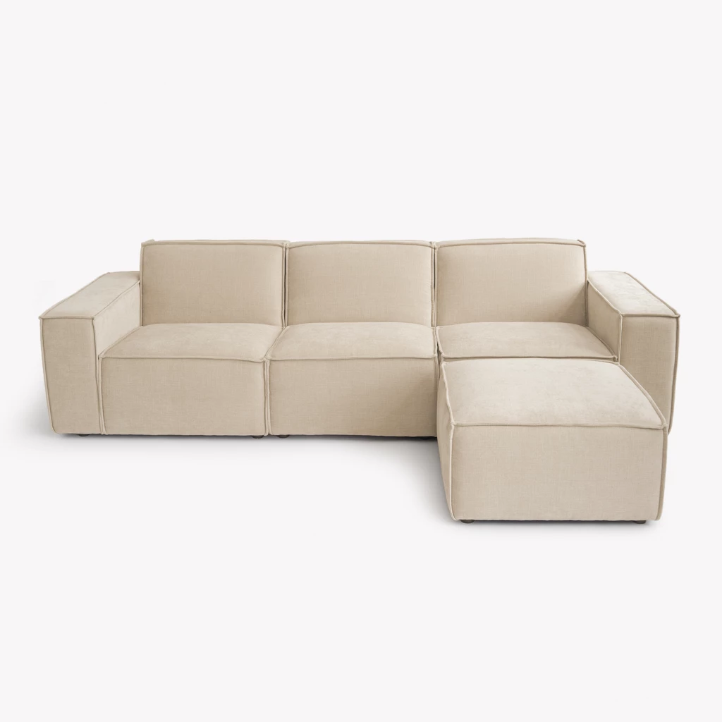 Modulares Sofa Estrade 4-Sitzer Sand