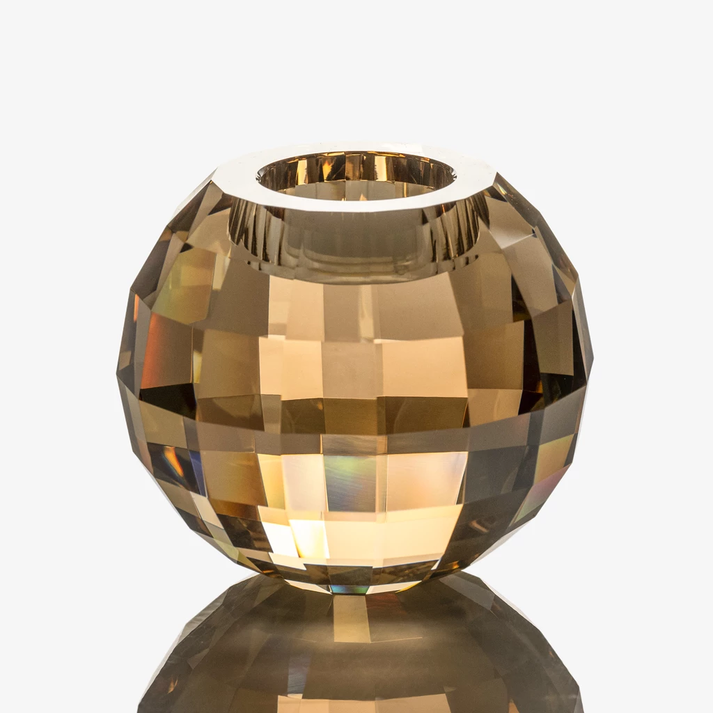 Windlicht Prisma Perlgold