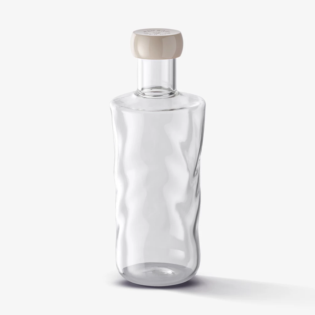 Wasserflasche Paveau Swirl Klar