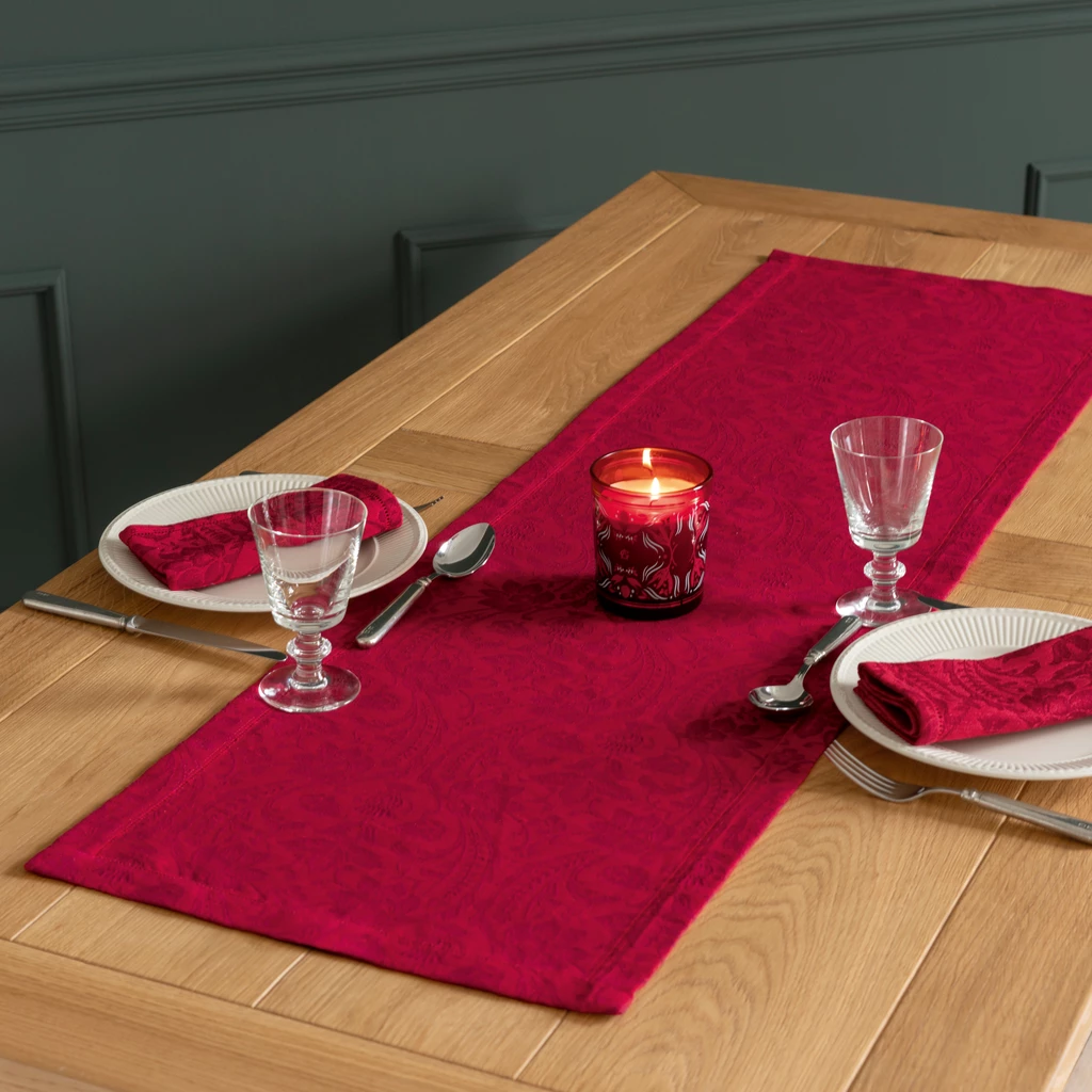 Tischläufer Donna di Coppe 40 x 140 cm Rosso