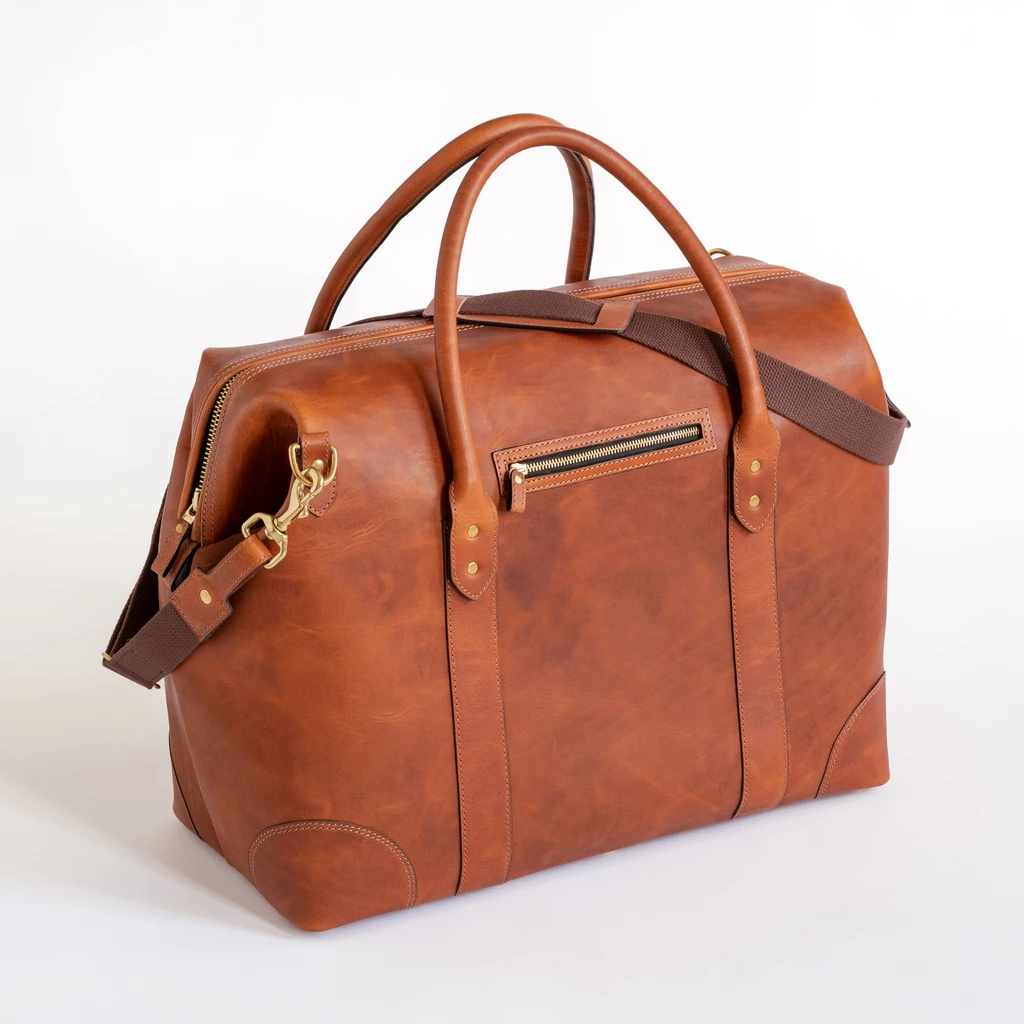 Hammann X Torquato Weekender XXL Stierleder Cognac