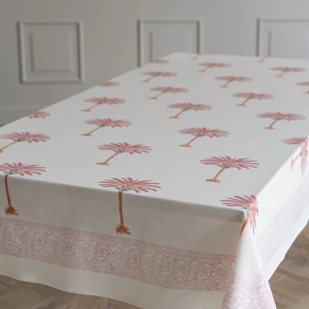 Tischdecke Pinke Palmen