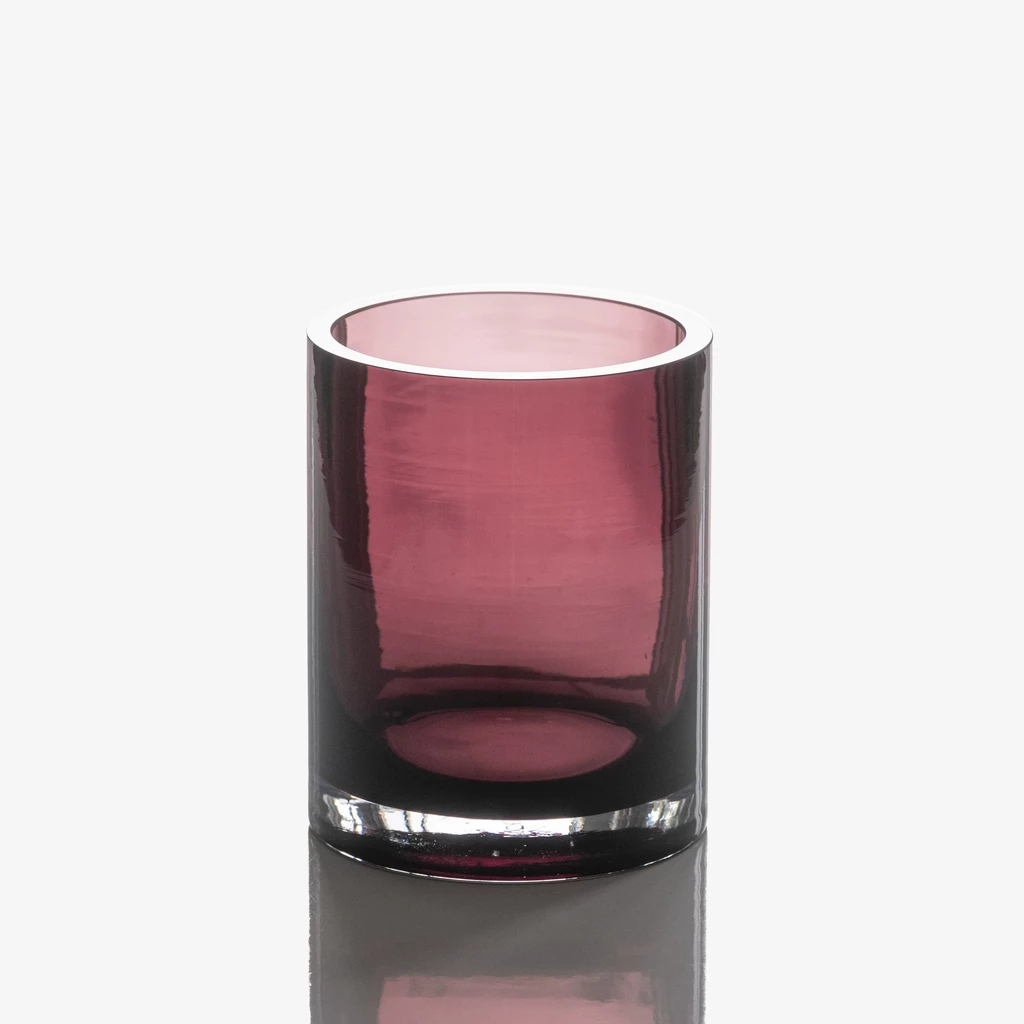 Vase Rondo 15 cm Weinrot
