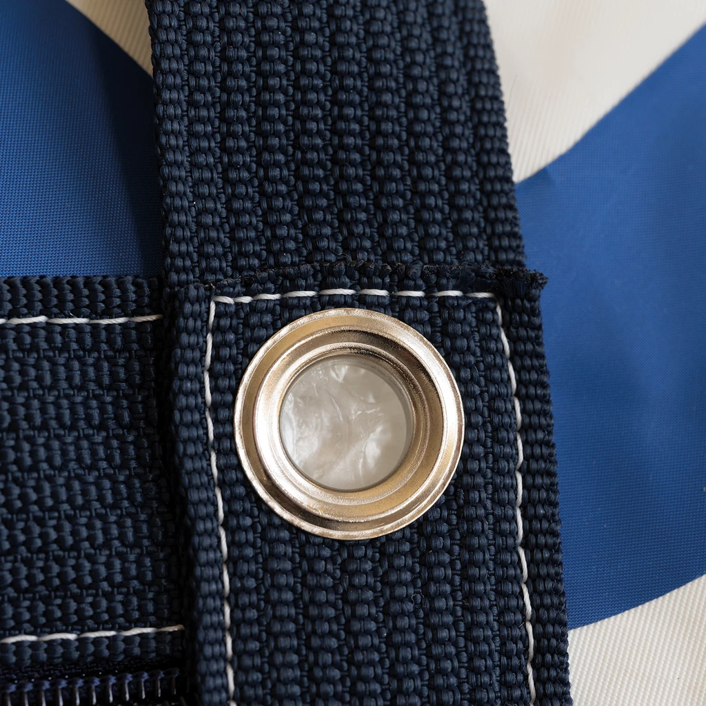 Tasche aus Segeltuch groß mit  blauer Nummer
