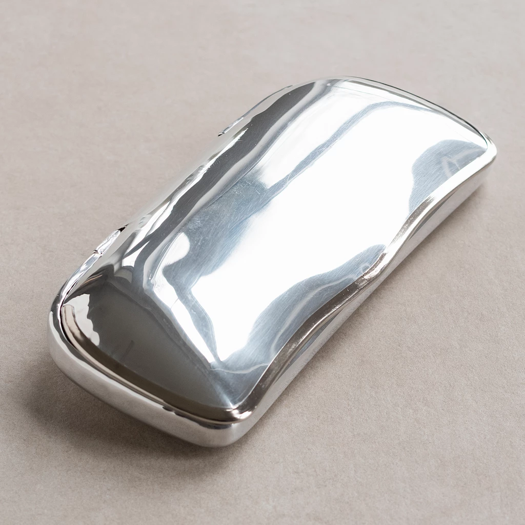 Reinhold Kühn Brillenetui Aluminium groß