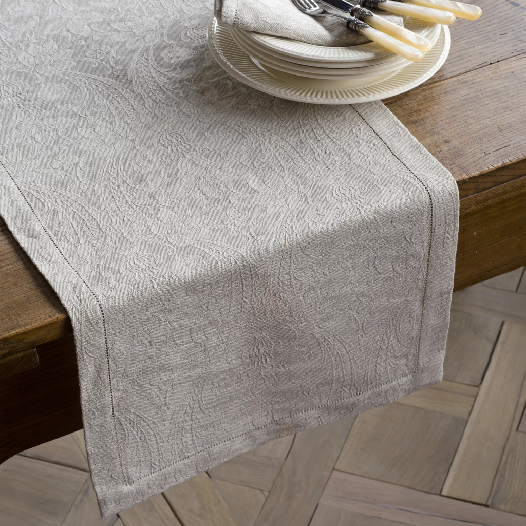Tischläufer Donna di Coppe 40 x 140 cm Beige