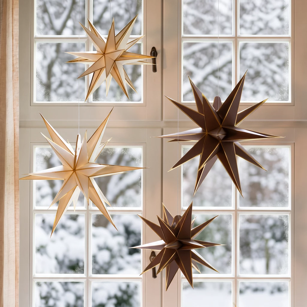 Weihnachtsstern Julstjärna 60 cm Creme